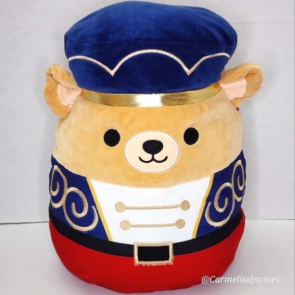 Squishmallows Other - 🎄 BRAVEN 🐻 Brown Bear Nutcracker w Gold Accent Christmas 2022 Squishmallow NWT